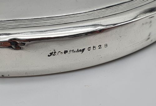 AMERICAN ART DECO STERLING SILVER HAND MIRROR - ADDITIONAL PHOTO 5