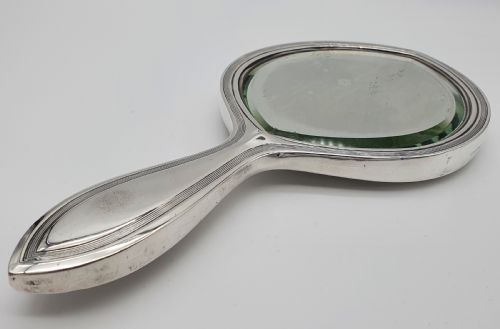 AMERICAN ART DECO STERLING SILVER HAND MIRROR - ADDITIONAL PHOTO 7