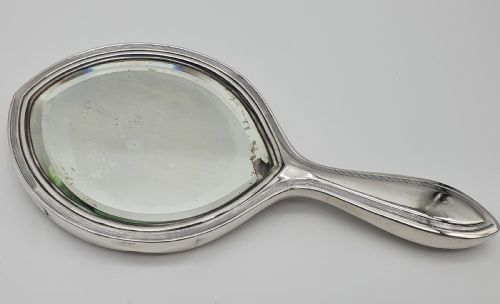 AMERICAN ART DECO STERLING SILVER HAND MIRROR - ADDITIONAL PHOTO 10