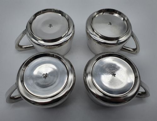 A SET OF FOUR RUSSIAN SILVER VODKA CUPS ST PETERSBURG 1896 ALEKSANDR TIMOFEYEVICH SHEVYAKOV - ADDITIONAL PHOTO 11