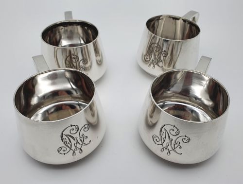 A SET OF FOUR RUSSIAN SILVER VODKA CUPS ST PETERSBURG 1896 ALEKSANDR TIMOFEYEVICH SHEVYAKOV - ADDITIONAL PHOTO 18