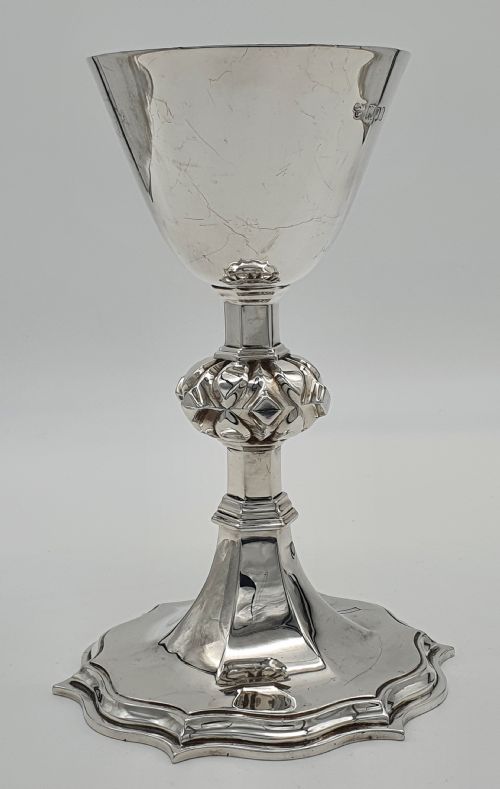 EDWARDIAN STERLING SILVER ECCLESIASTICAL CHALICE JONES WILLIS LTD - ADDITIONAL PHOTO 3