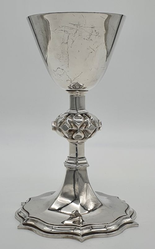 EDWARDIAN STERLING SILVER ECCLESIASTICAL CHALICE JONES WILLIS LTD - ADDITIONAL PHOTO 5