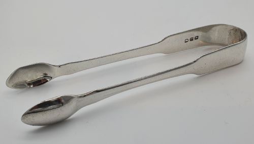 PAIR OF GEORGE III STERLING SILVER SUGAR TONGS BY THOMAS PURVER - ADDITIONAL PHOTO 3