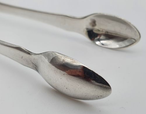 PAIR OF GEORGE III STERLING SILVER SUGAR TONGS BY THOMAS PURVER - ADDITIONAL PHOTO 8