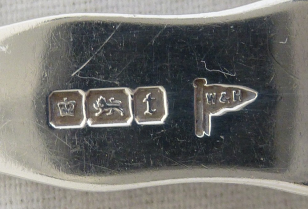 Five Cased Silver Cake Forks View VI