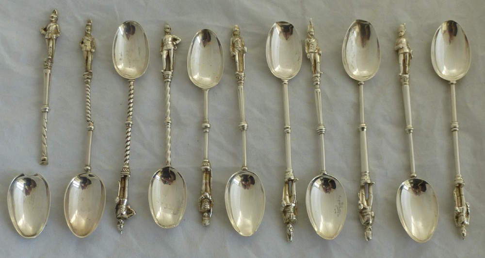 A Set of Victorian Silver Soldier Teaspoons View III