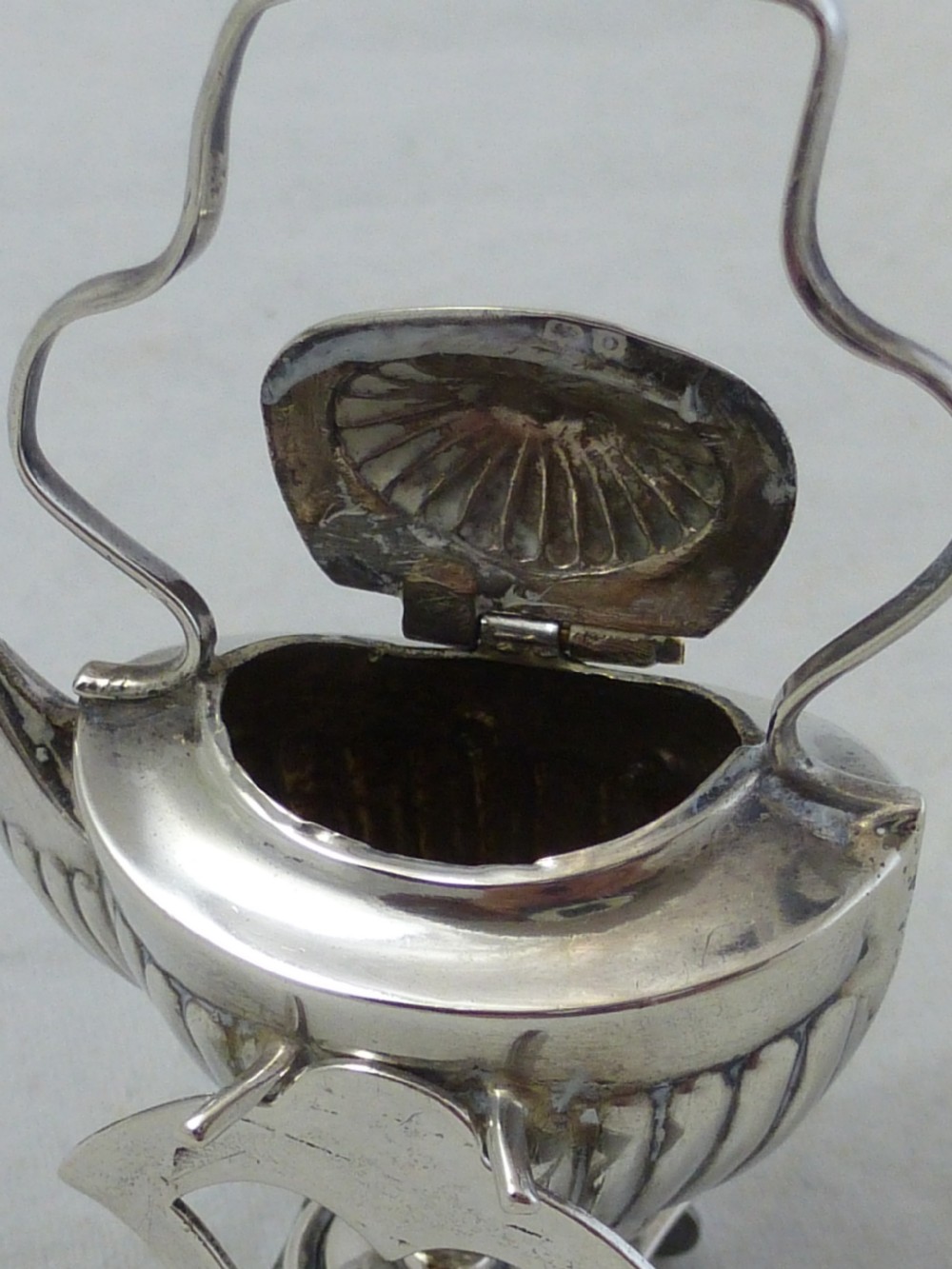 Novelty Miniature Sterling Silver Spirit Kettle View VII