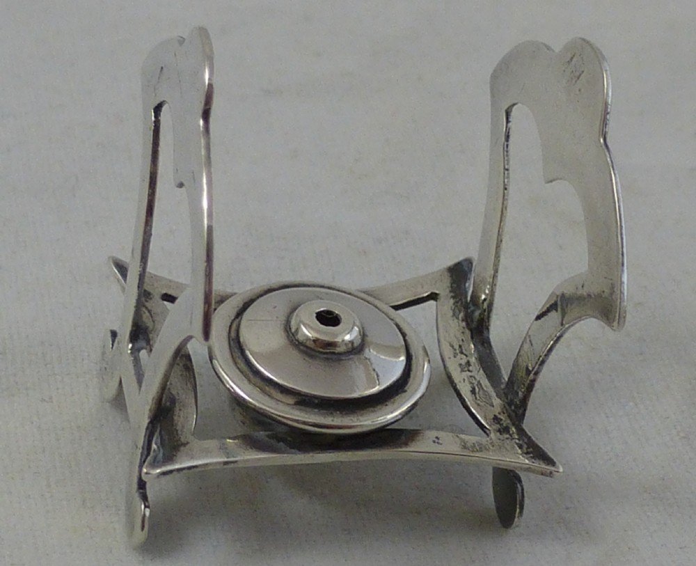 Novelty Miniature Sterling Silver Spirit Kettle View VIII