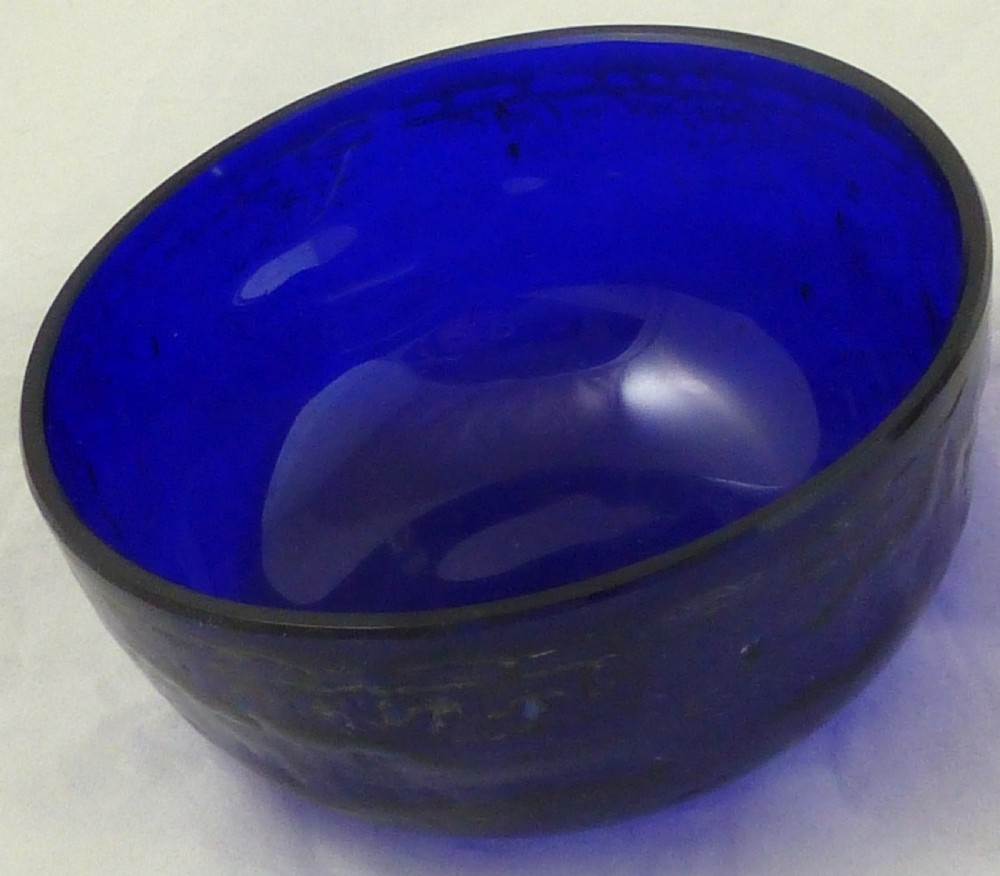 Sterling Silver Bowl with Blue Glass Liner View VIII