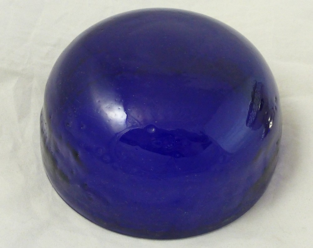 Sterling Silver Bowl with Blue Glass Liner View IX