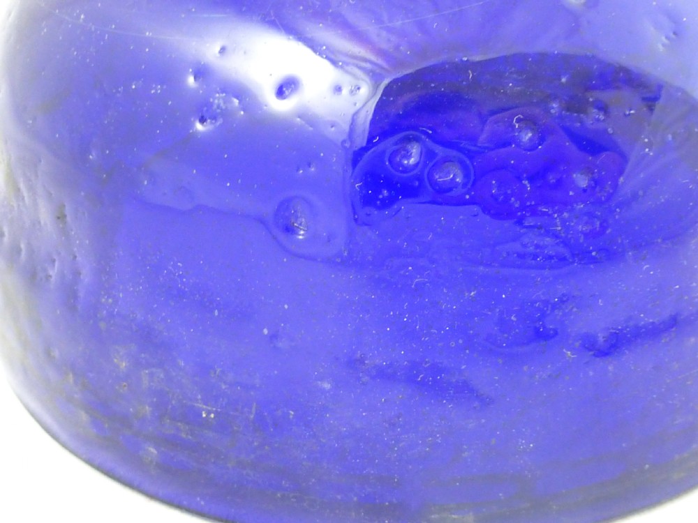 Sterling Silver Bowl with Blue Glass Liner View X