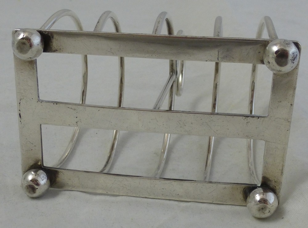 Victorian Sterling Silver Toast Rack View IV