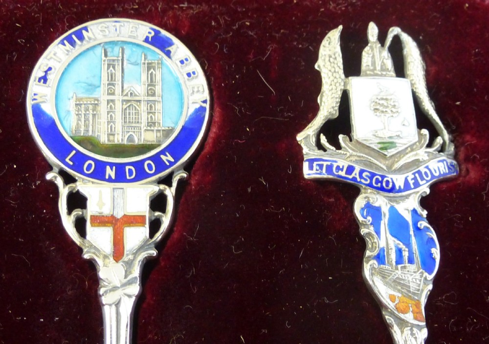 Cased Set of Six Sterling Silver Souvenir Spoons View IV