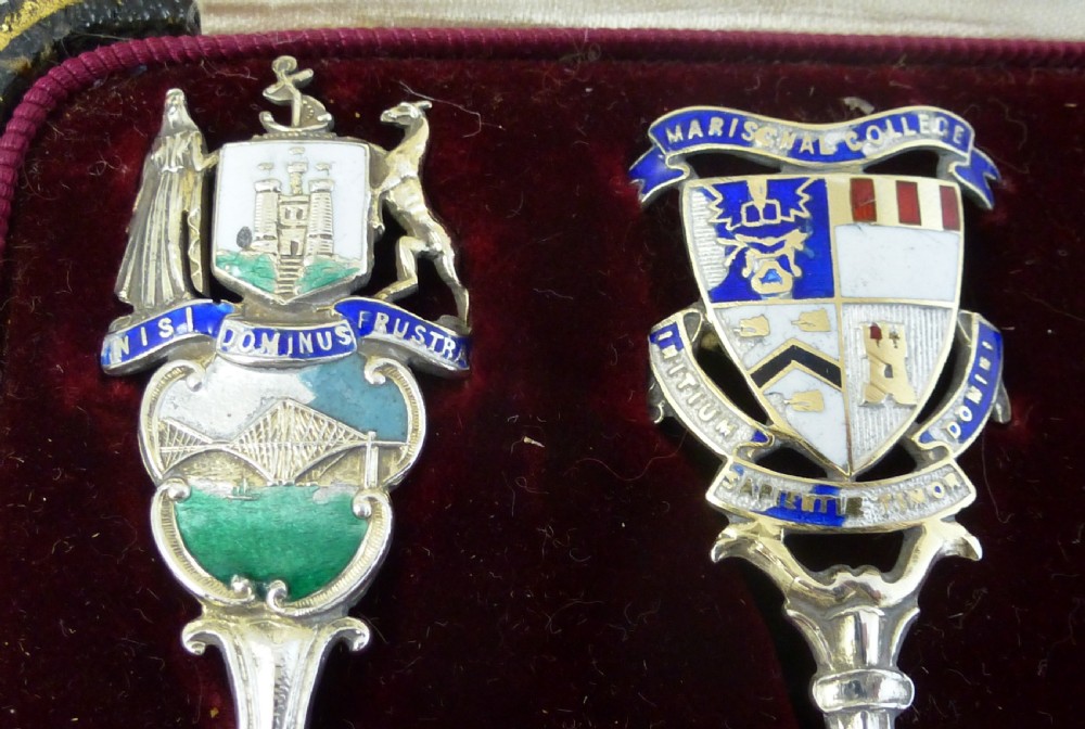 Cased Set of Six Sterling Silver Souvenir Spoons View VI