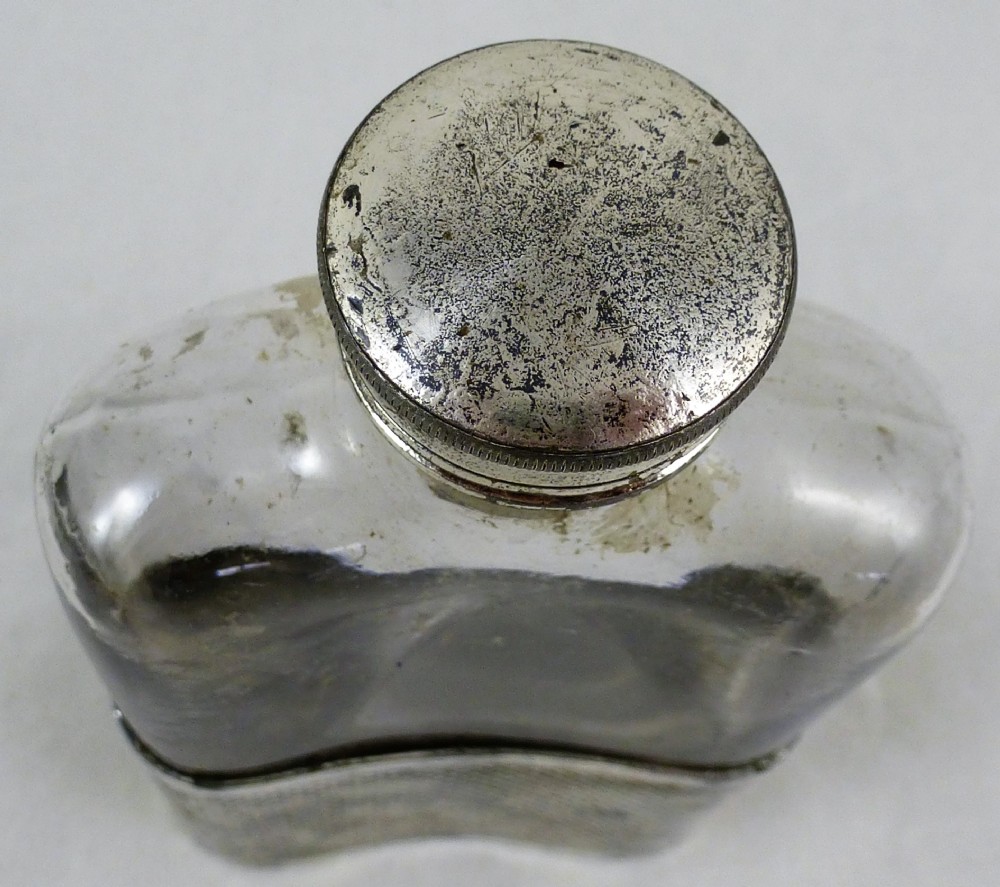 Early Victorian Silver Plated Hip Flask View V
