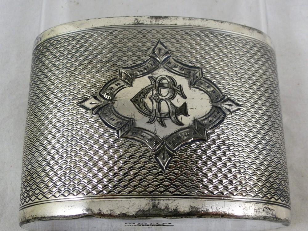 Early Victorian Silver Plated Hip Flask View VI
