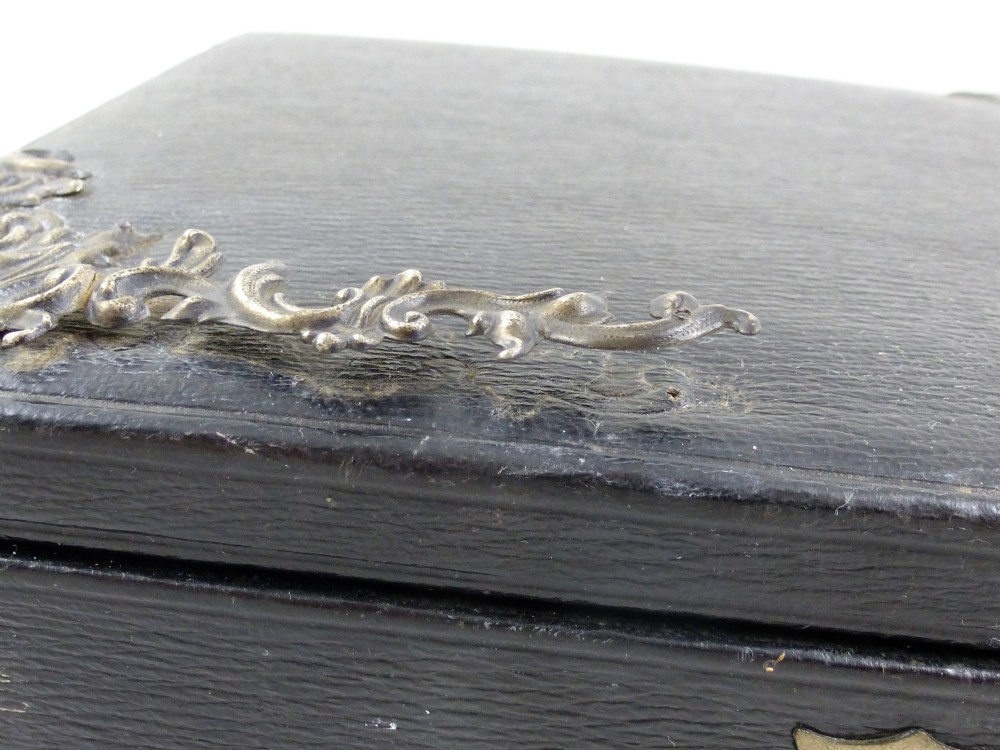 Victorian Leather and Simulated Macassar Ebony Writing Slope View IV