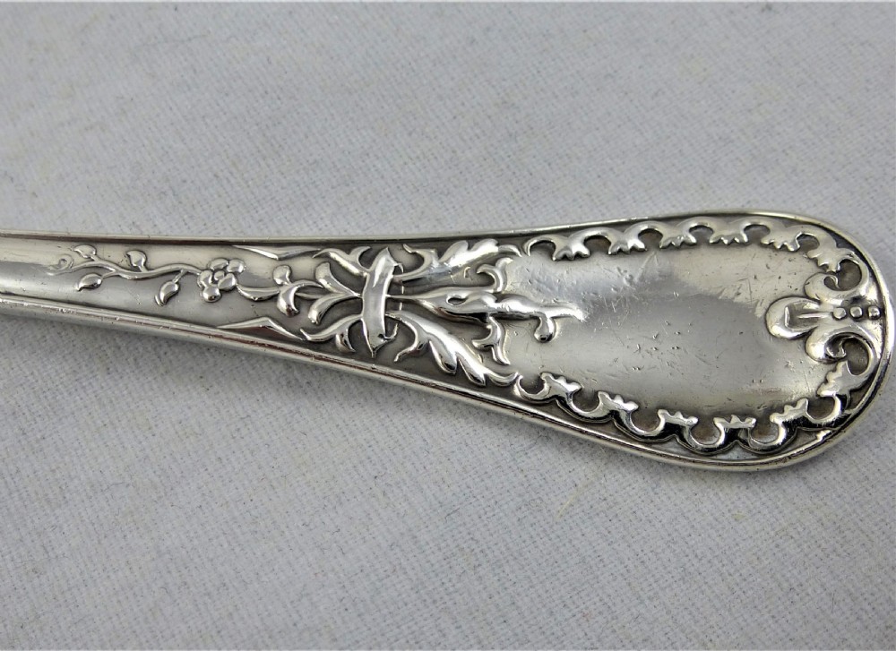 Victorian silver Chawner & Co dessert fork View II