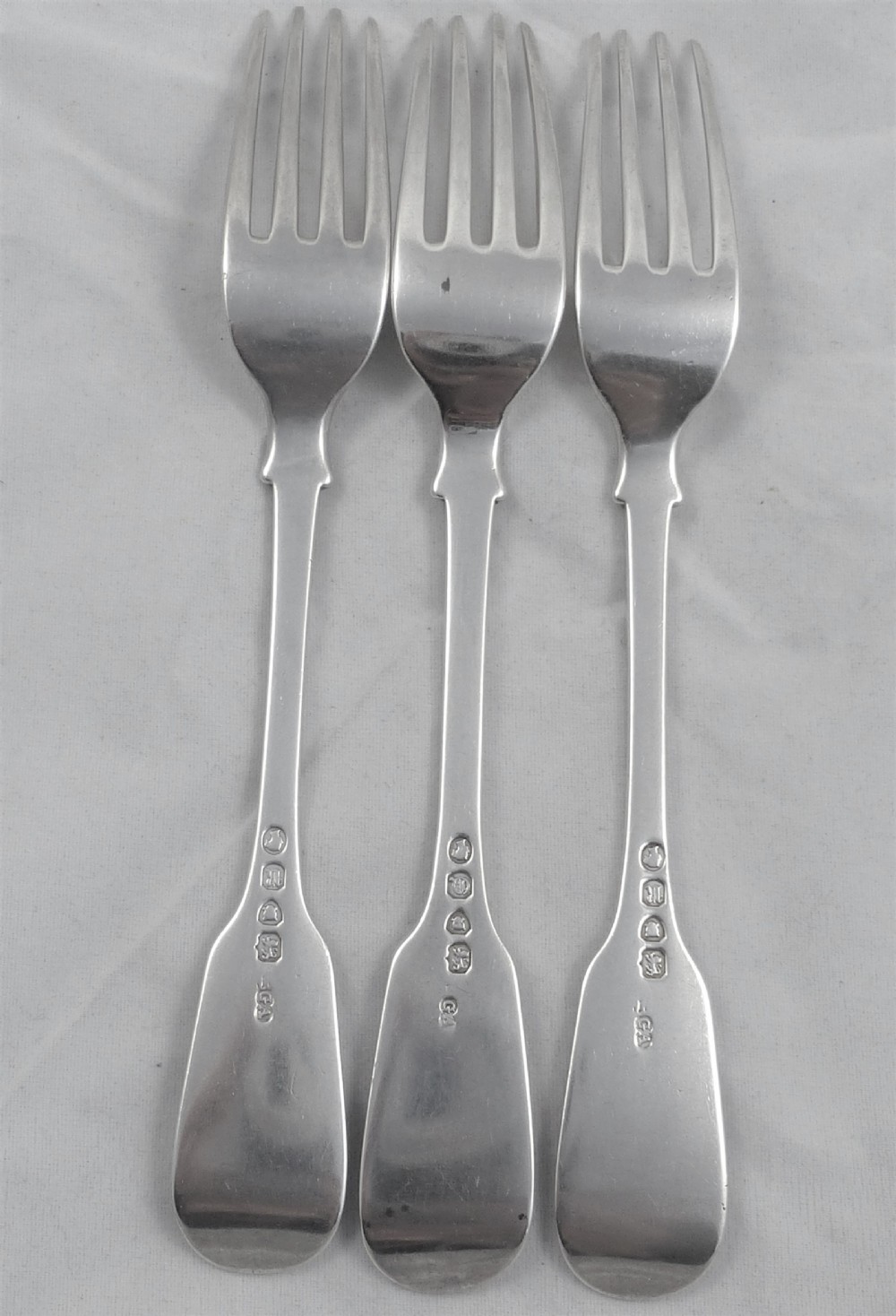 Three Victorian Chawner & Co Dessert Forks View II