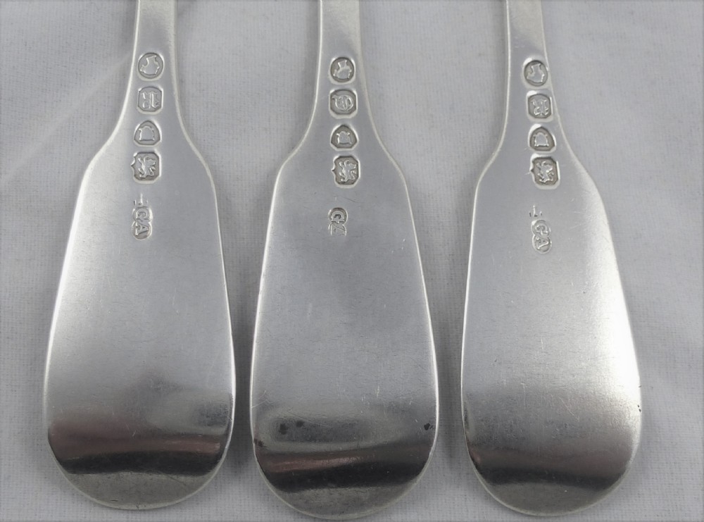 Three Victorian Chawner & Co Dessert Forks View IV
