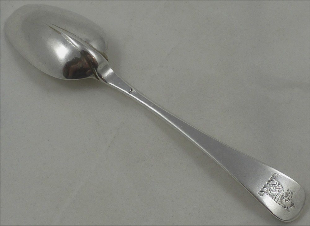 George I or II Silver Rat Tail Hannoverian Spoon View IV