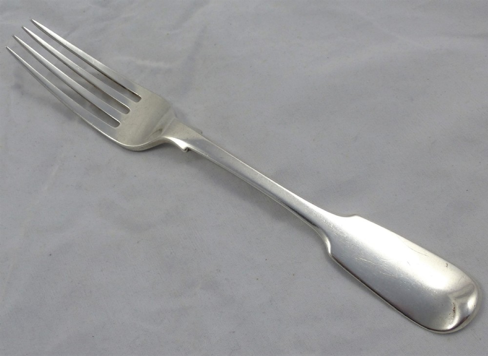 William Eaton Early Victorian Silver Table Fork