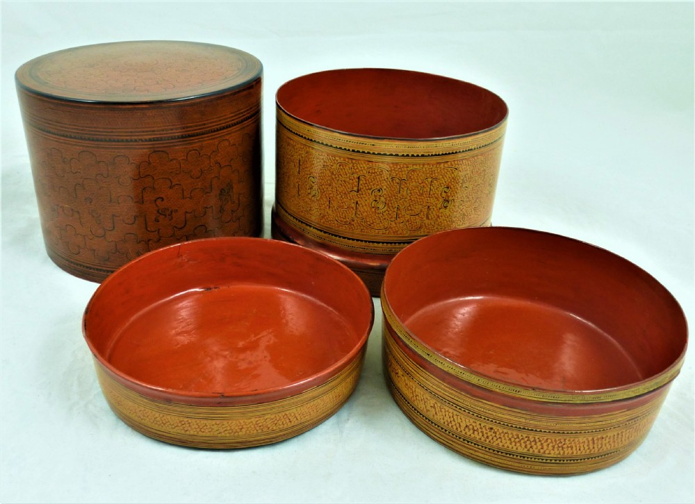 A Burmese Lacquered Betel Box View XI