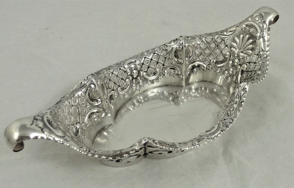Victorian Silver Bonbon Dish View II