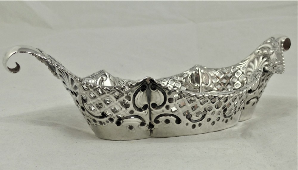 Victorian Silver Bonbon Dish View III