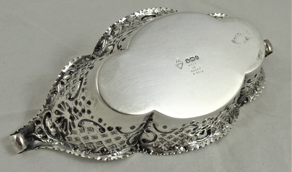 Victorian Silver Bonbon Dish View VI