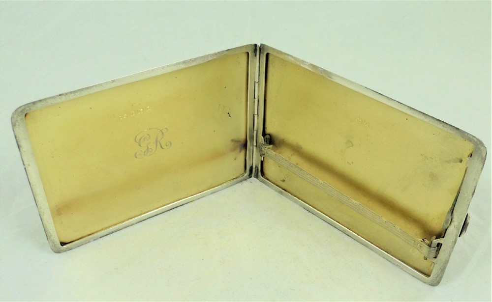 At Deco Silver Cigarette Case View III