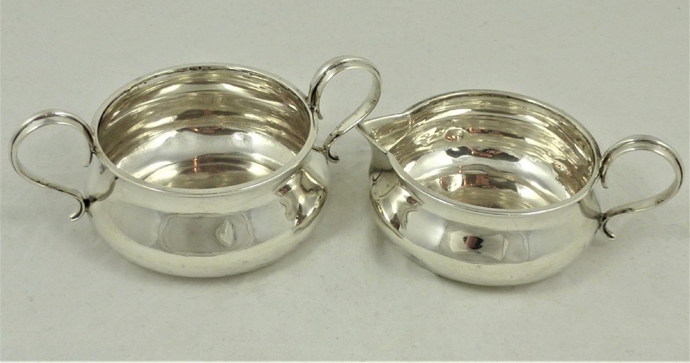 Hallmarked Silver Jug and Sugar Bowl 