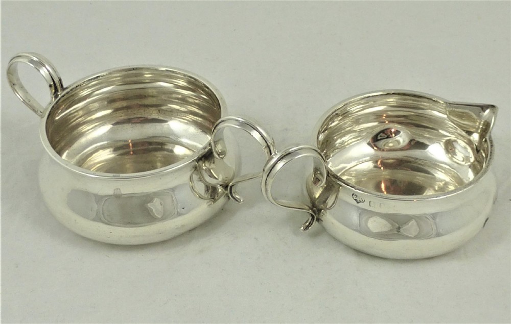 Hallmarked Silver Jug and Sugar Bowl  View II