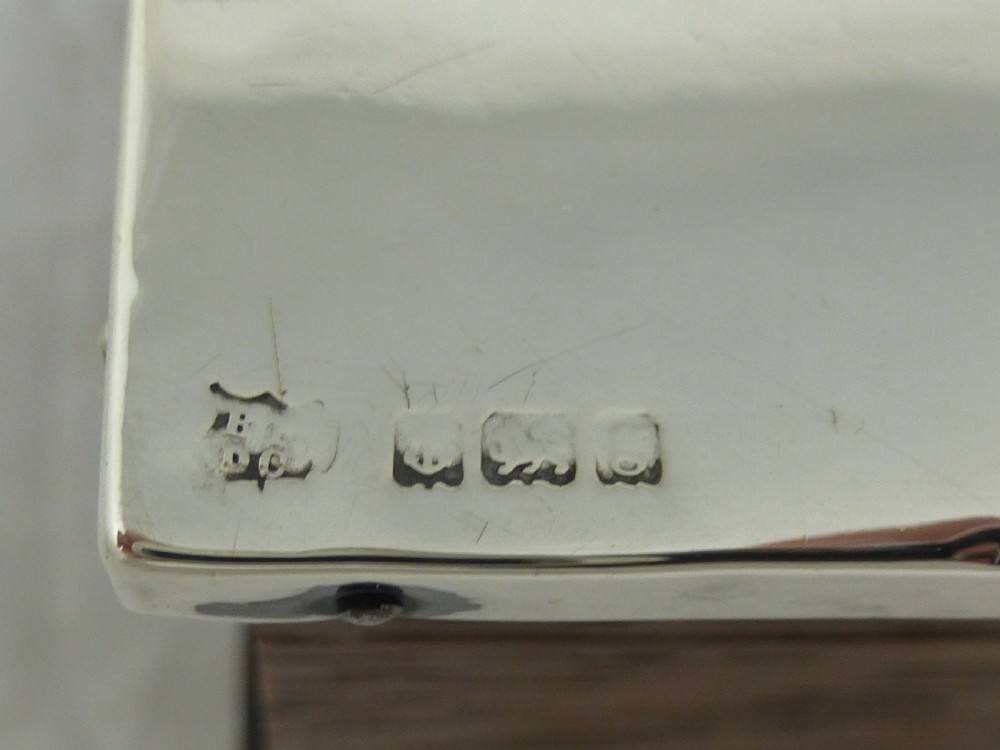 Boots Arts & Crafts Oak and Silver Cigar Box View VIII