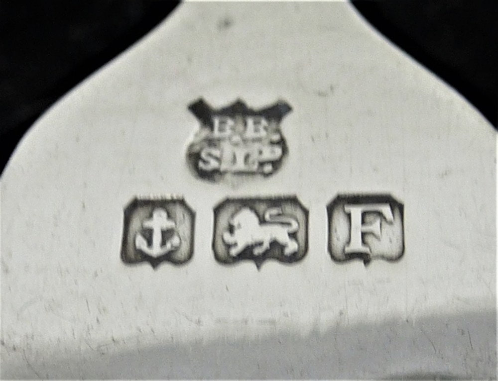 Cased Set of Sterling Silver Pastry Forks View II