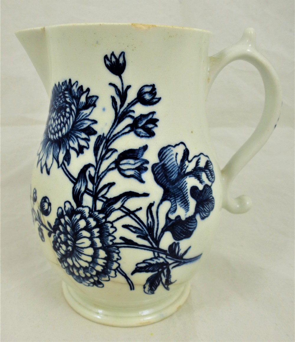 18th Century Worcester Sparrow Beak Jug