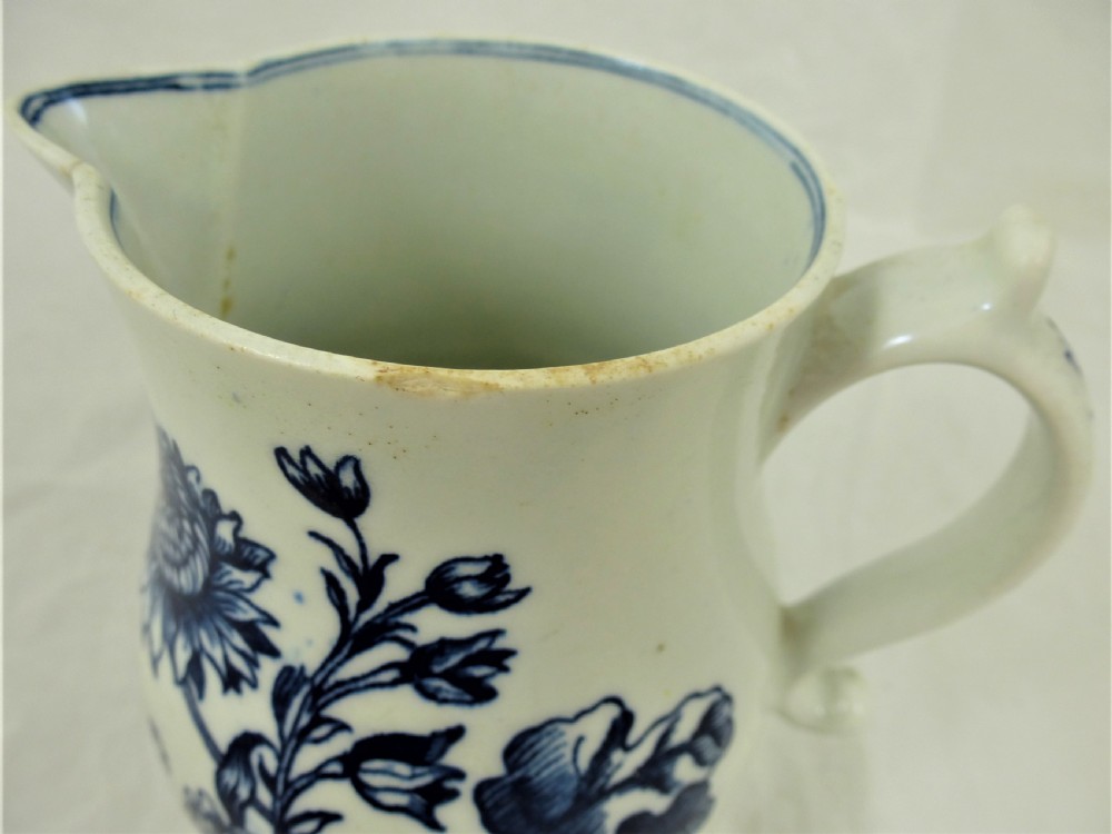 18th Century Worcester Sparrow Beak Jug View IX