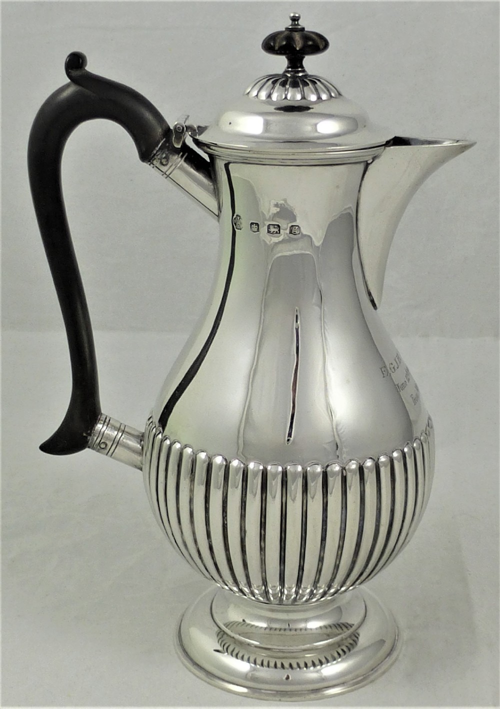 William Hutton & Sons Silver Hot Water Pot