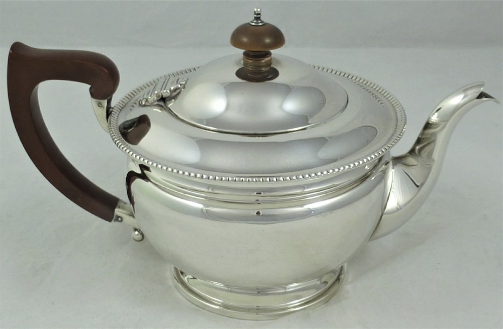 1930's Silver Teapot by Adie Brothers View III