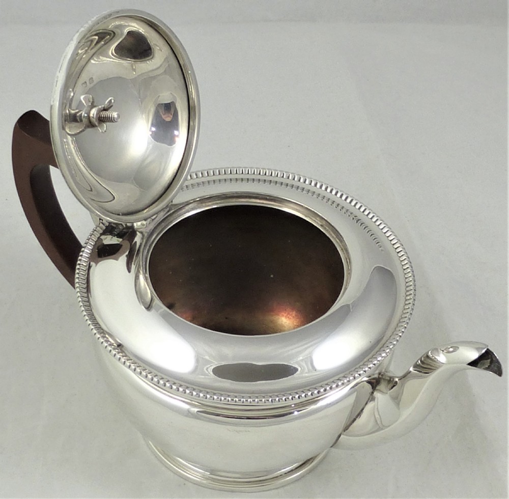1930's Silver Teapot by Adie Brothers View VI