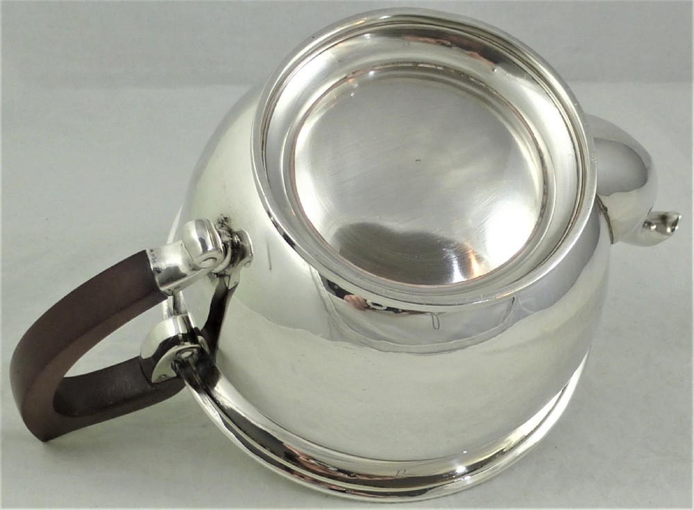 1930's Silver Teapot by Adie Brothers View VII