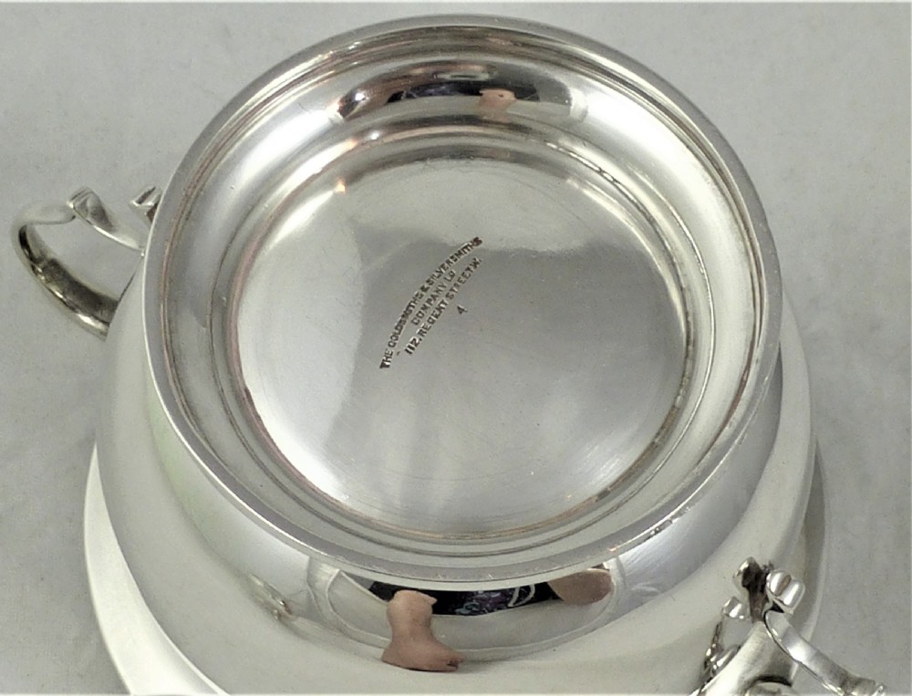 Goldsmiths & Silversmiths Silver Milk Jug and Sugar Bowl View XVI