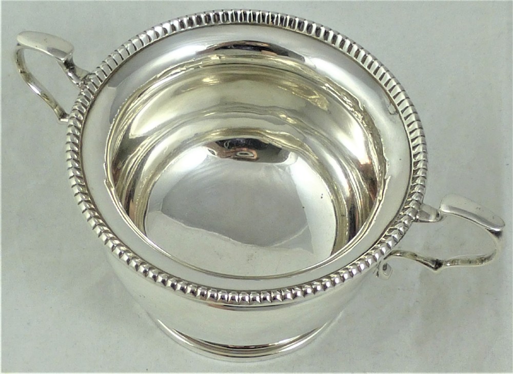 Goldsmiths & Silversmiths Silver Milk Jug and Sugar Bowl View XVIII
