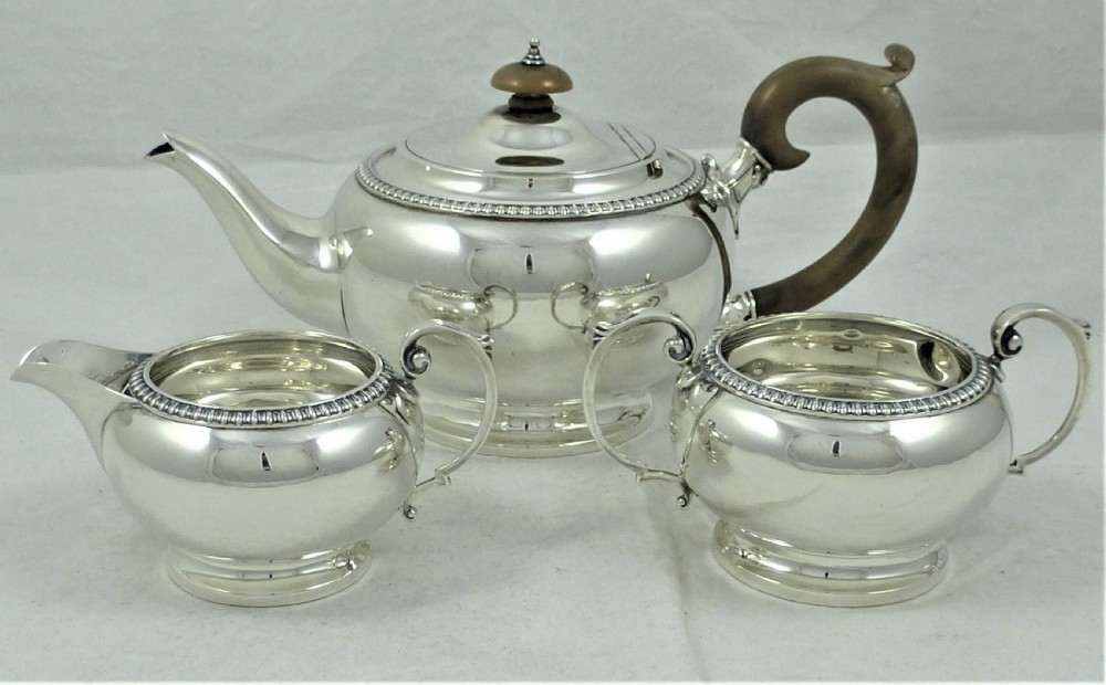 Asprey & Co Silver Three Piece Tea Set