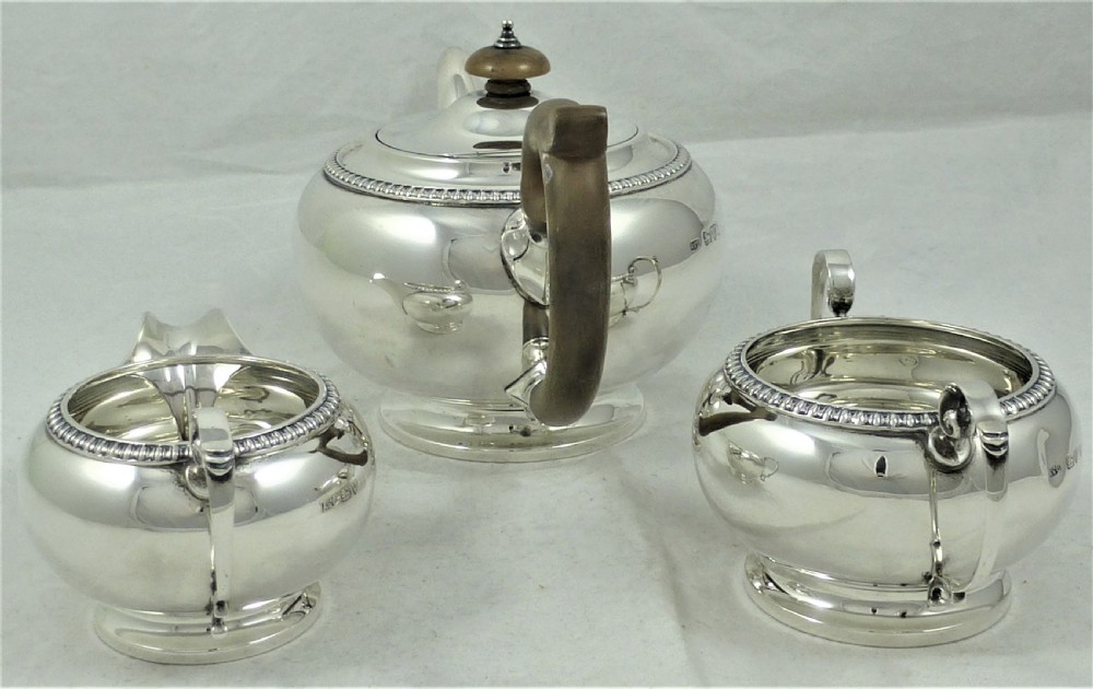 Asprey & Co Silver Three Piece Tea Set View II