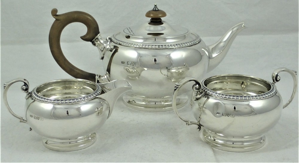 Asprey & Co Silver Three Piece Tea Set View III