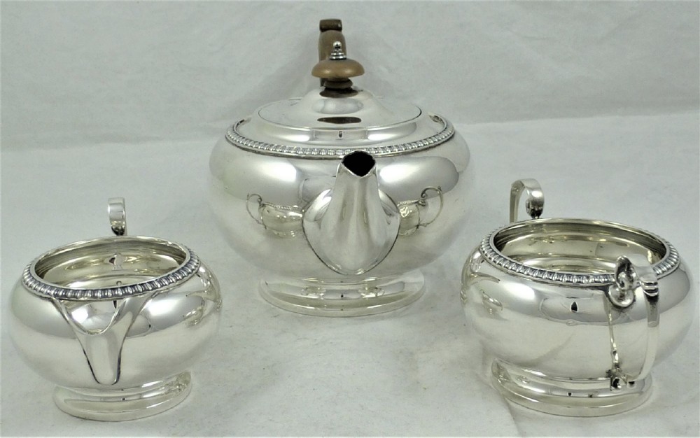 Asprey & Co Silver Three Piece Tea Set View VIII