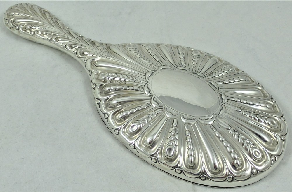 Victorian William Comyns Silver Hand Mirror View II