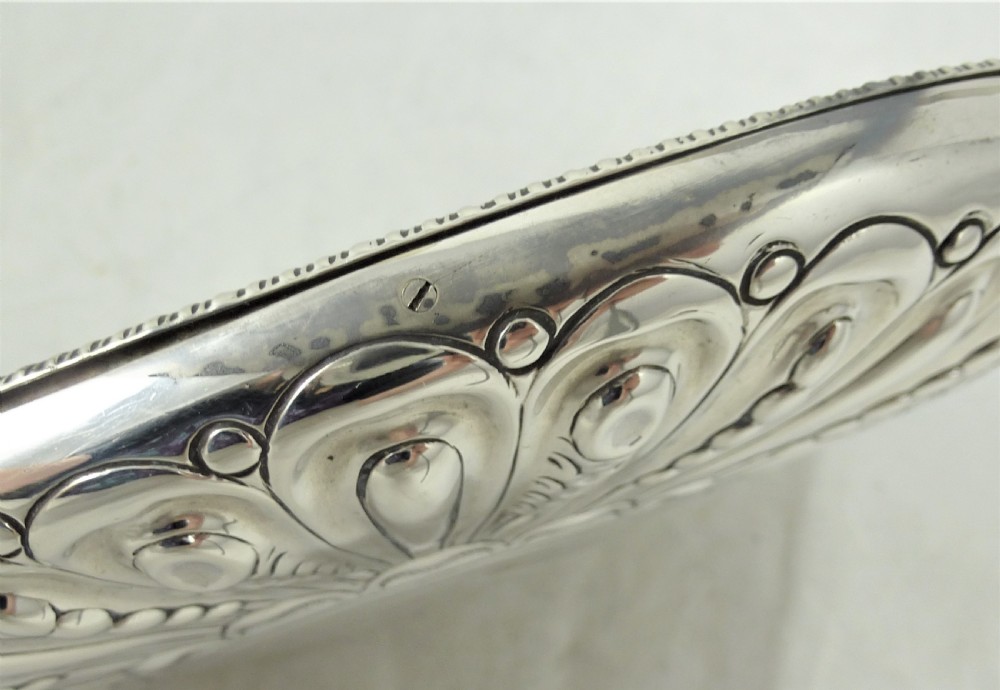 Victorian William Comyns Silver Hand Mirror View VIII